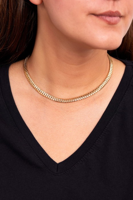 Heliophilia Silver CK9937 Collar Dorado de Metal